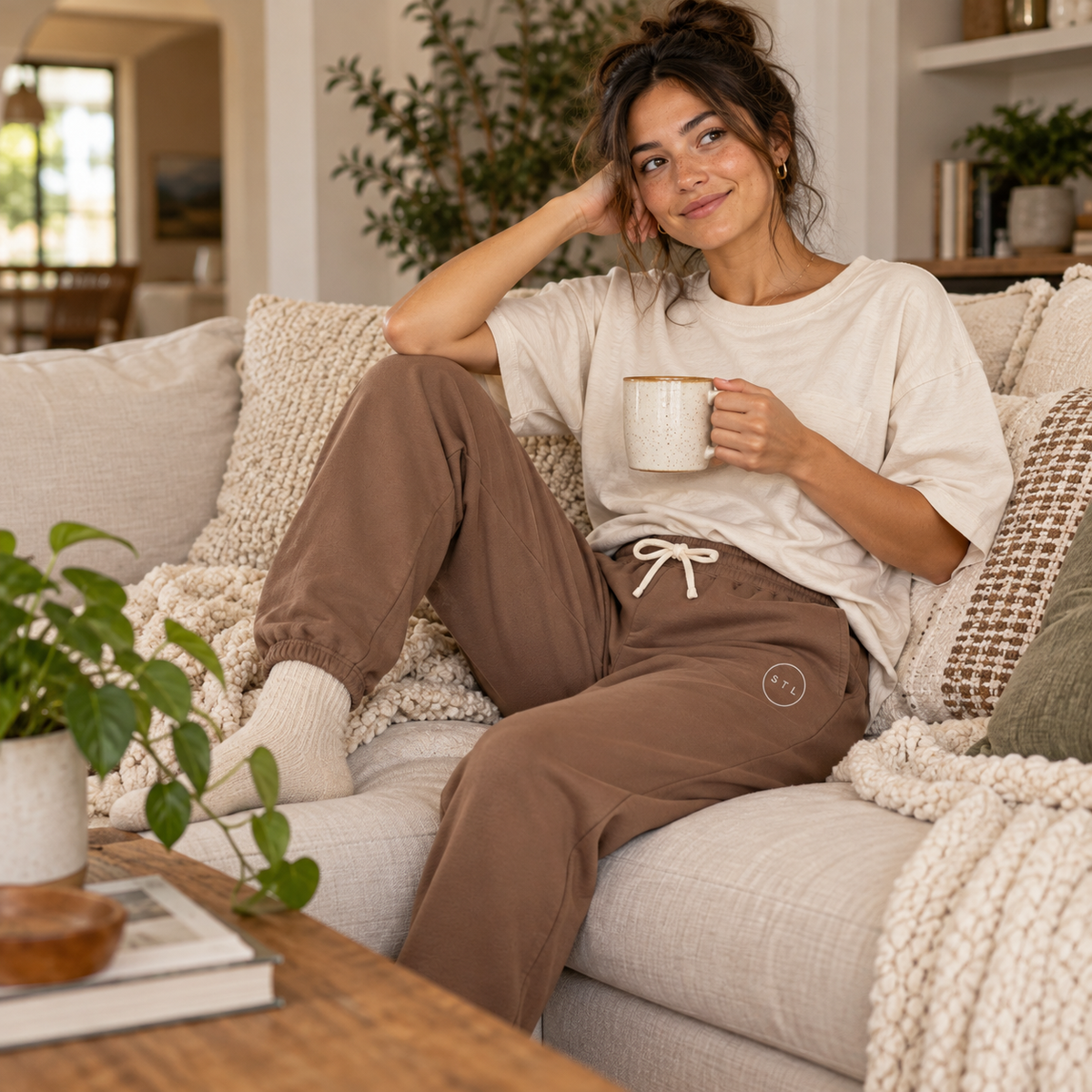 Espresso Unisex fleece sweatpants
