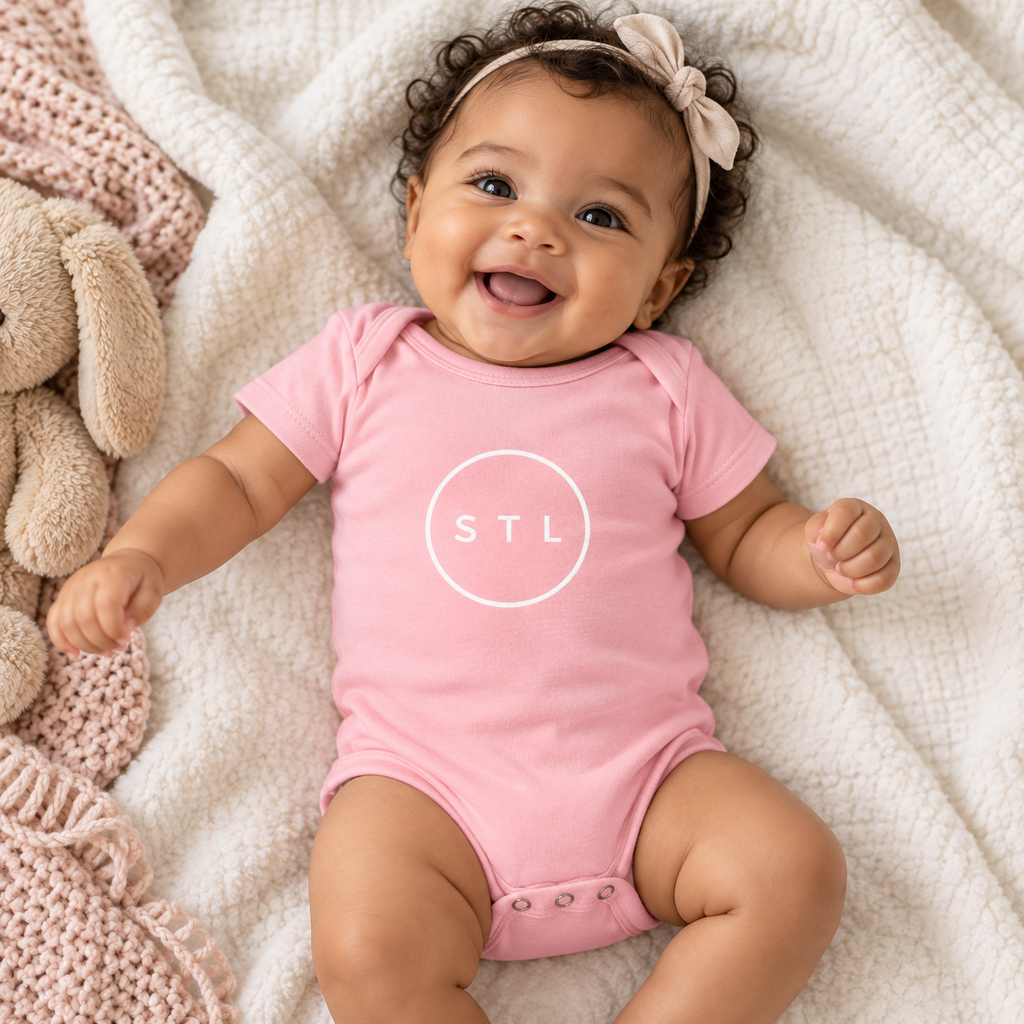 Pink Baby short sleeve one piece