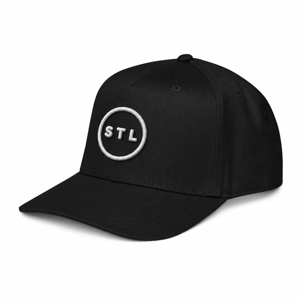 Black FlexFit Structured Twill Cap