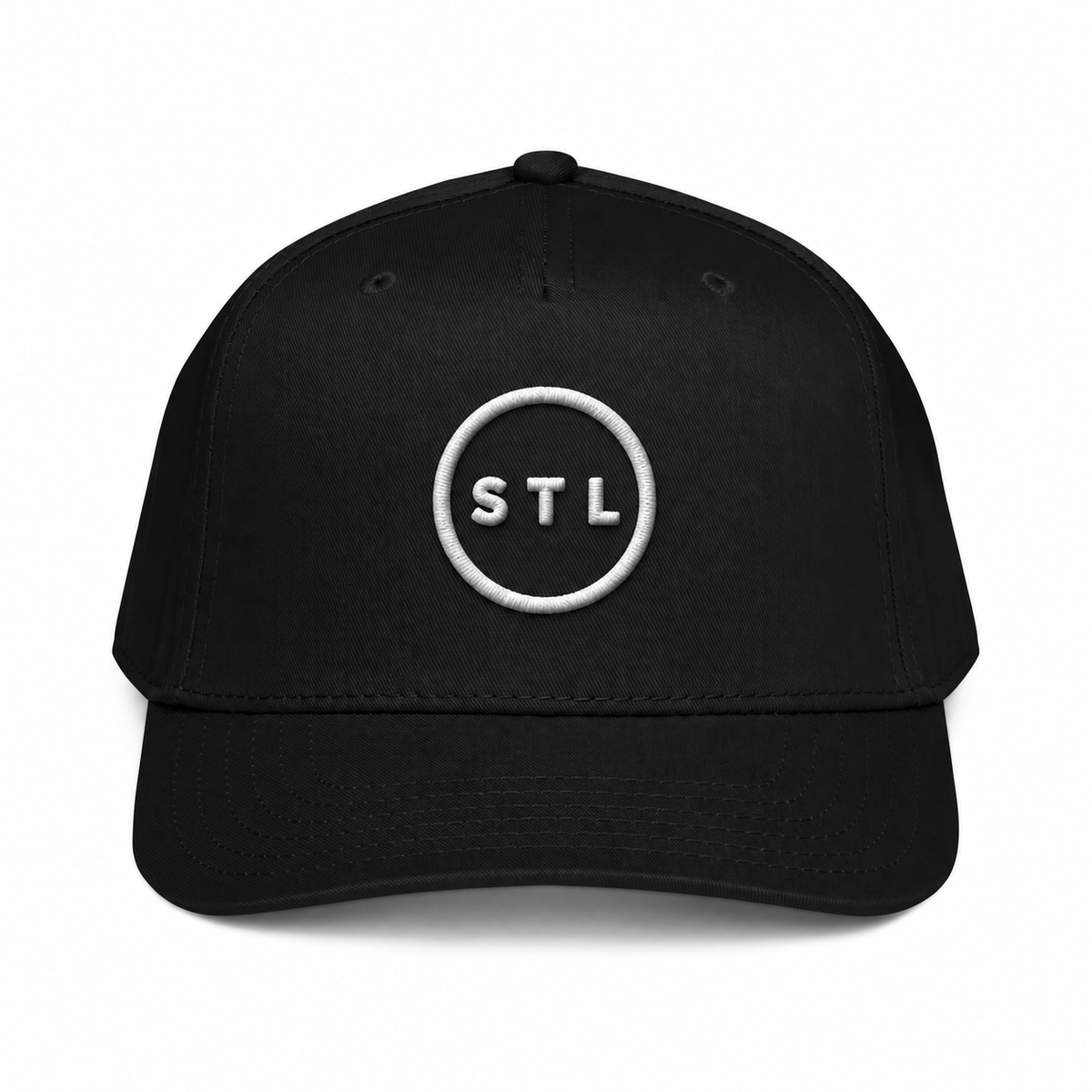 Black FlexFit Structured Twill Cap