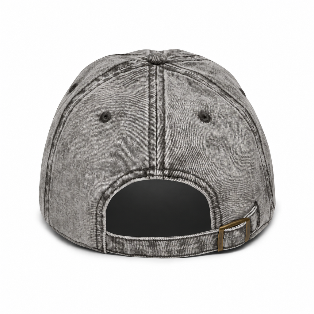 Grey Vintage Cotton Twill Cap