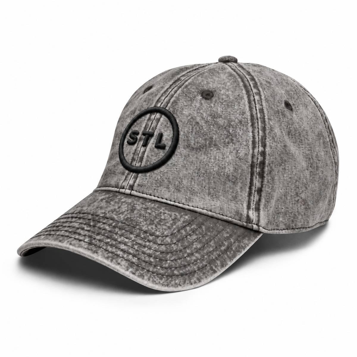 Grey Vintage Cotton Twill Cap
