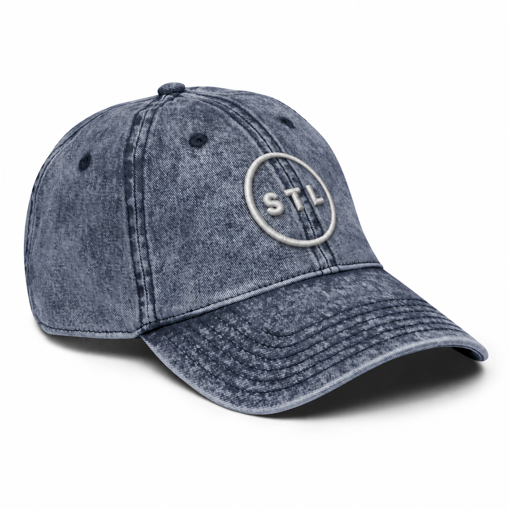 Navy Vintage Cotton Twill Cap