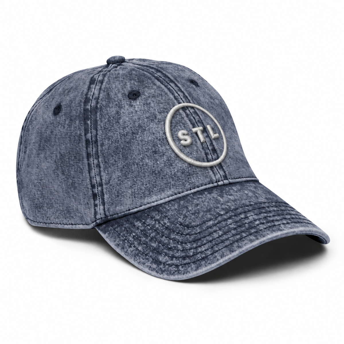 Navy Vintage Cotton Twill Cap