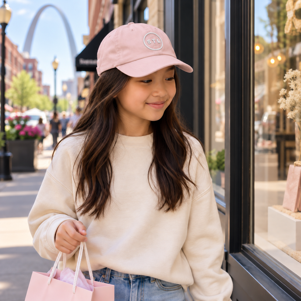 Pink Youth baseball cap