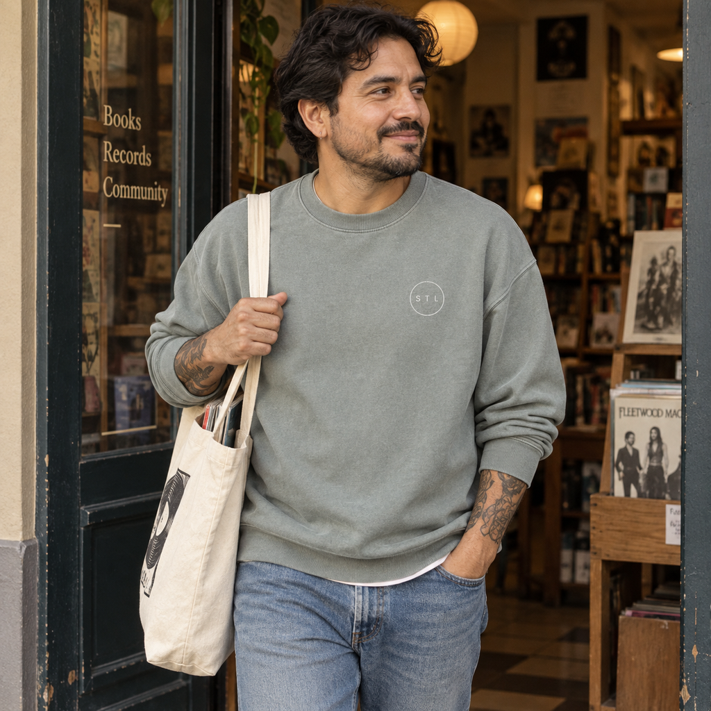 Misty Grey Vintage crewneck sweatshirt