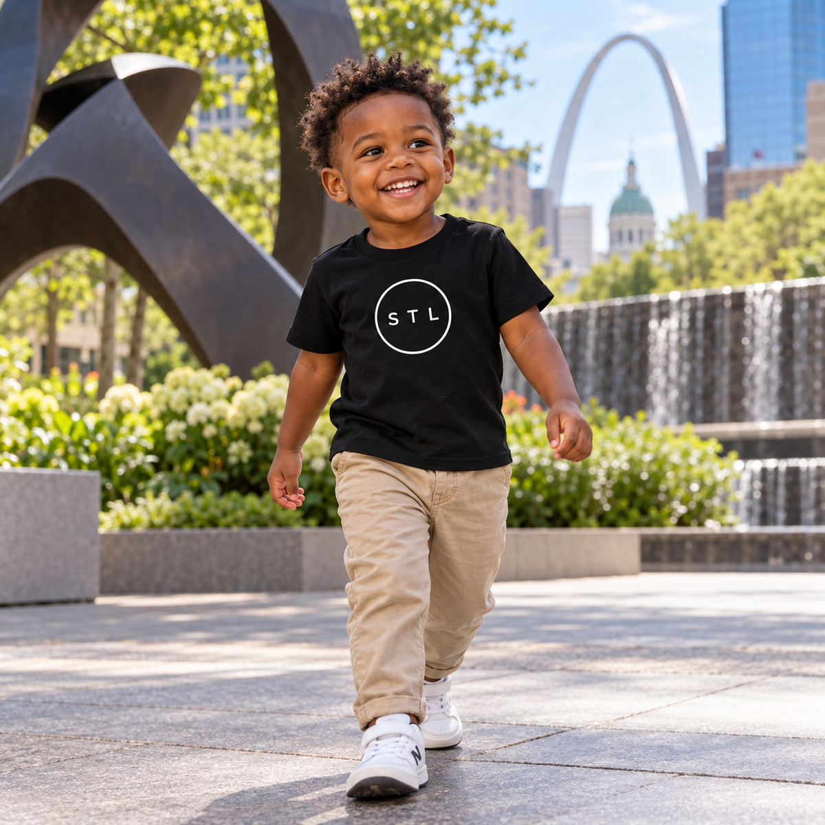 Black Toddler Short Sleeve Tee