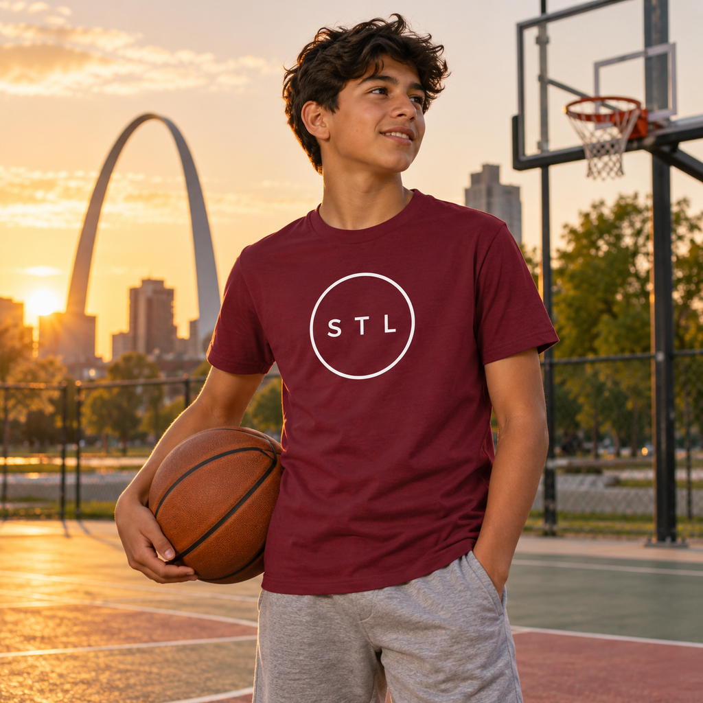 Maroon Youth Short Sleeve T-Shirt