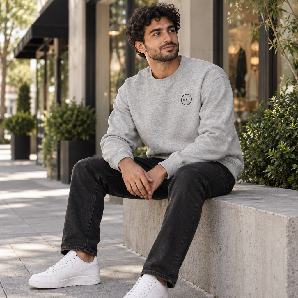 Grey Crewneck Sweatshirt