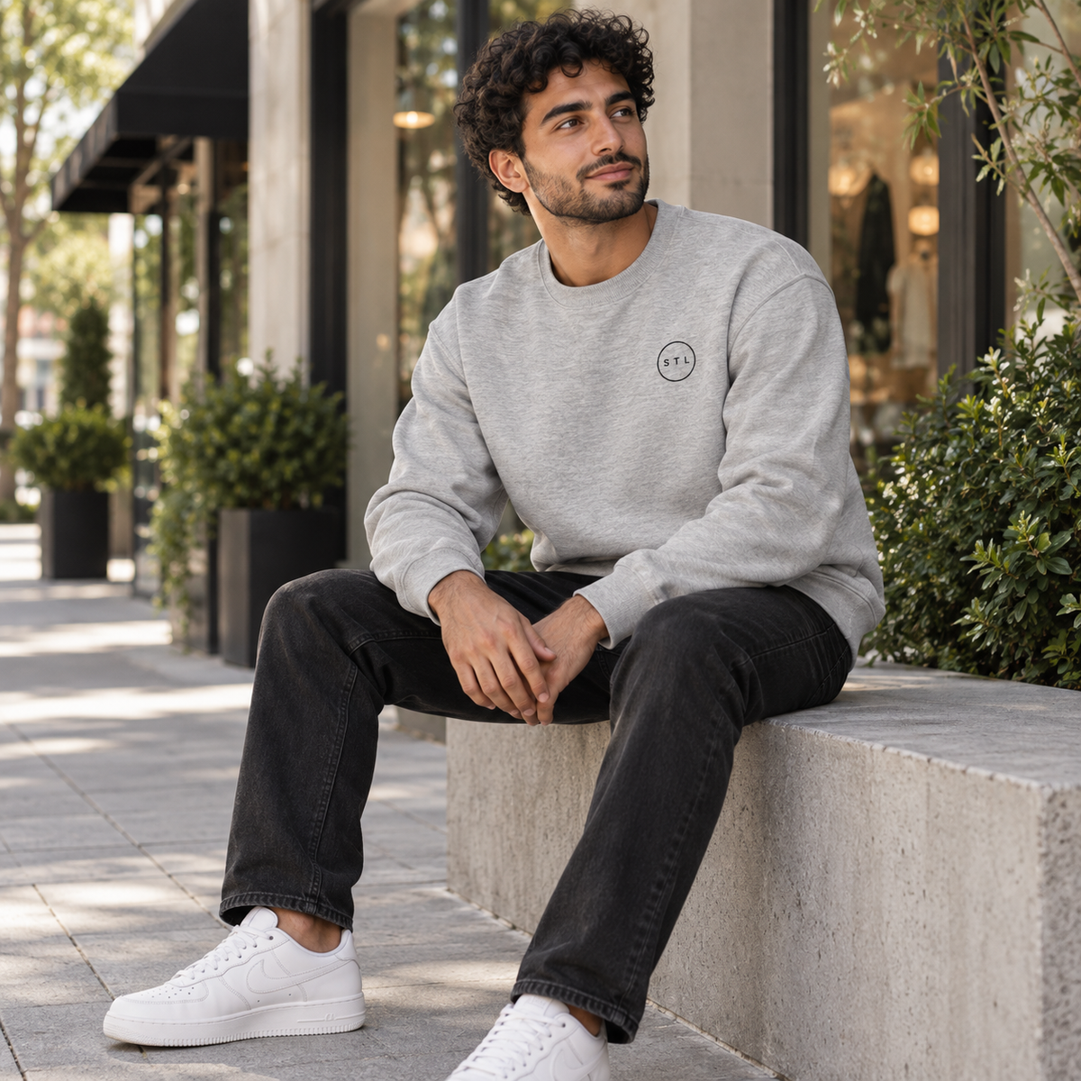 Grey Crewneck Sweatshirt
