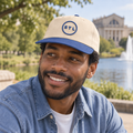 Blue/Natural 5 panel cap