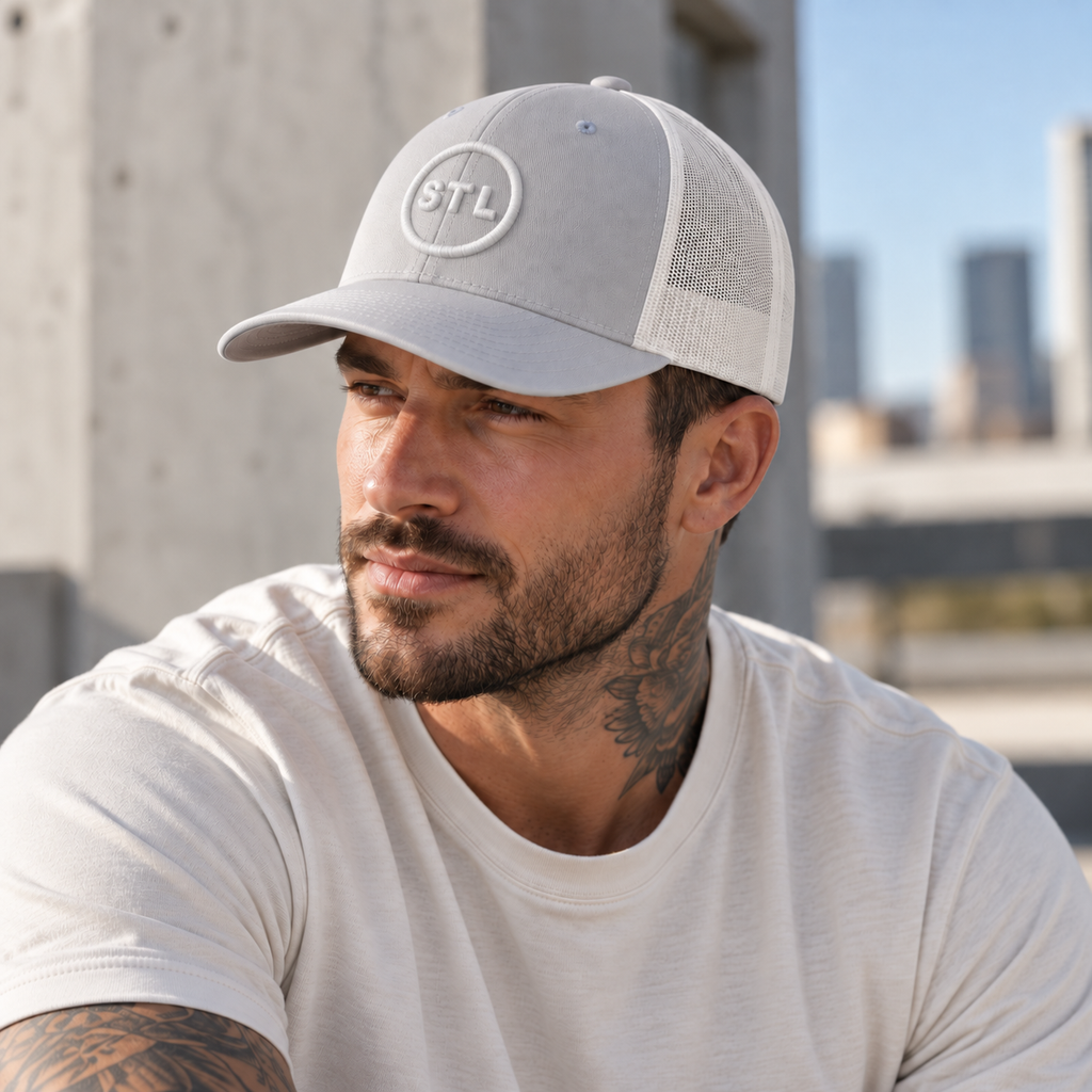 Silver Trucker Cap