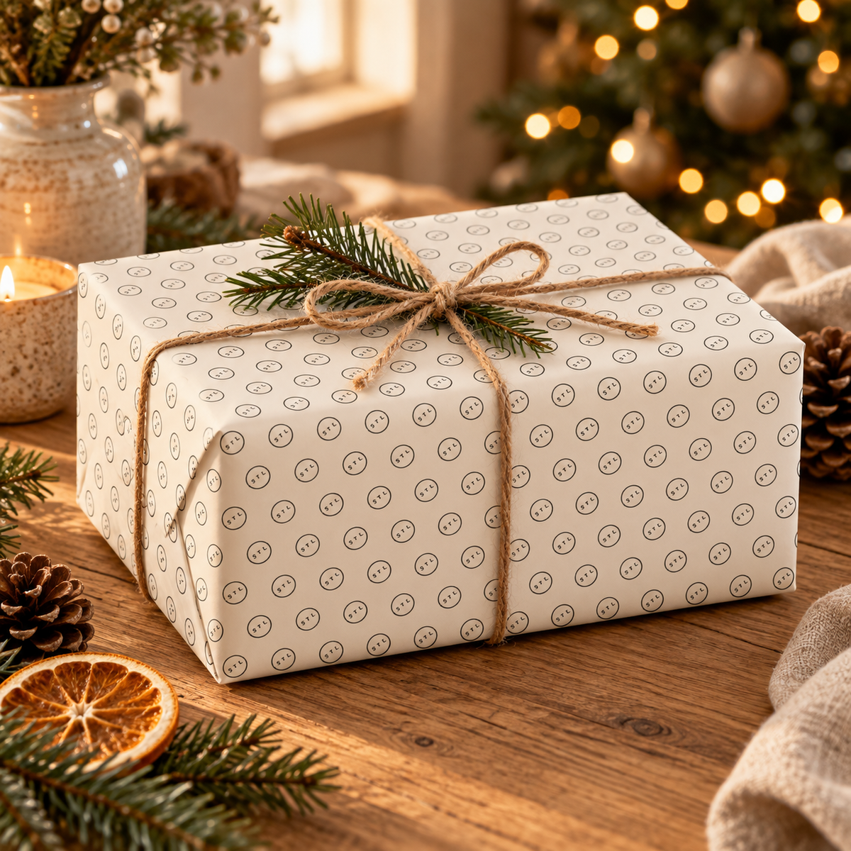 Off White Wrapping paper sheets