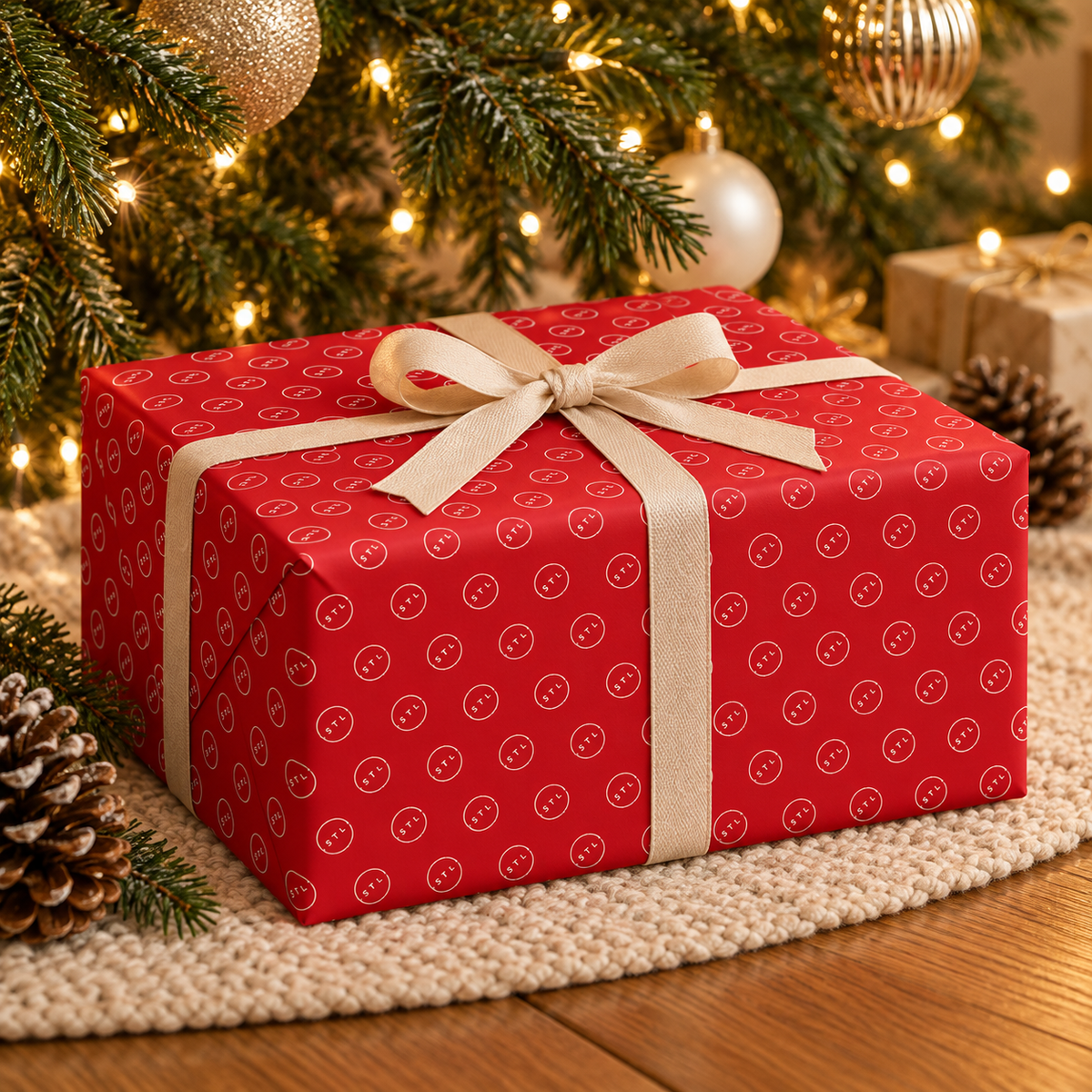 Red Wrapping paper sheets